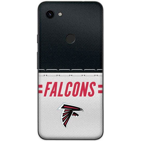 NFL Atlanta Falcons White Striped Google Pixel 3a XL Skin